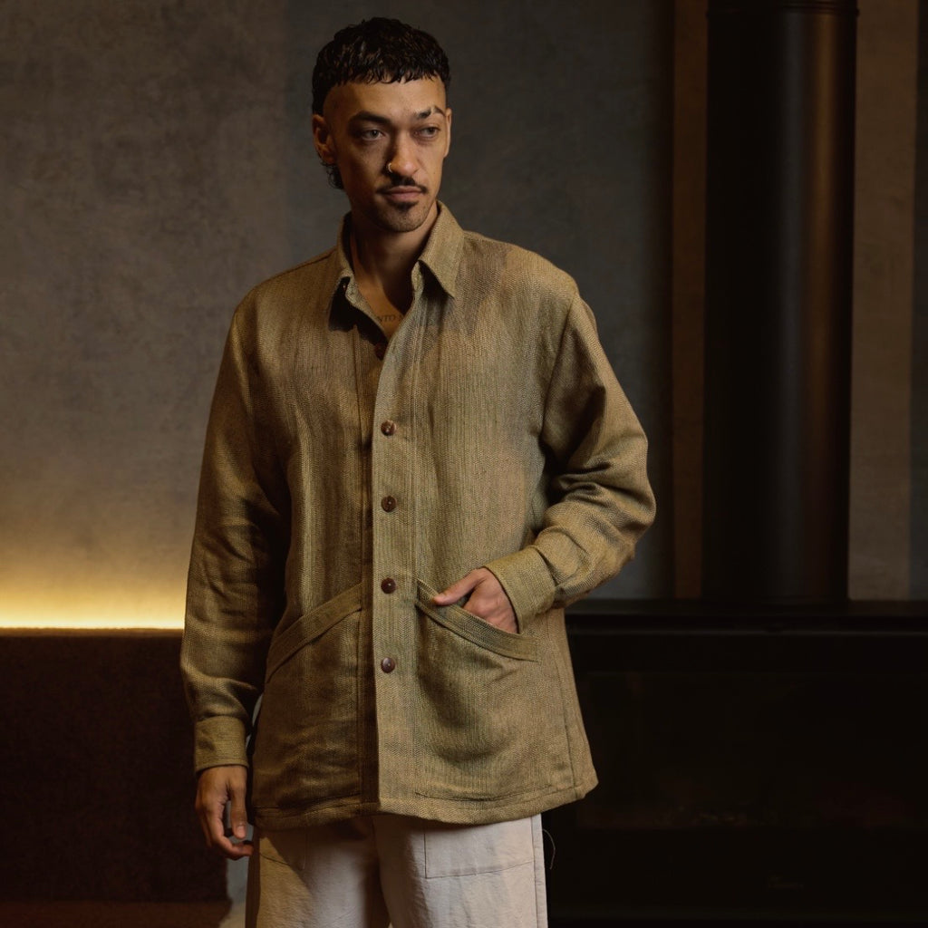 Noor linen dress-shirt